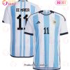 Argentina National Team 2022 23 Angel Di Maria #11 Away Men Jersey Purple