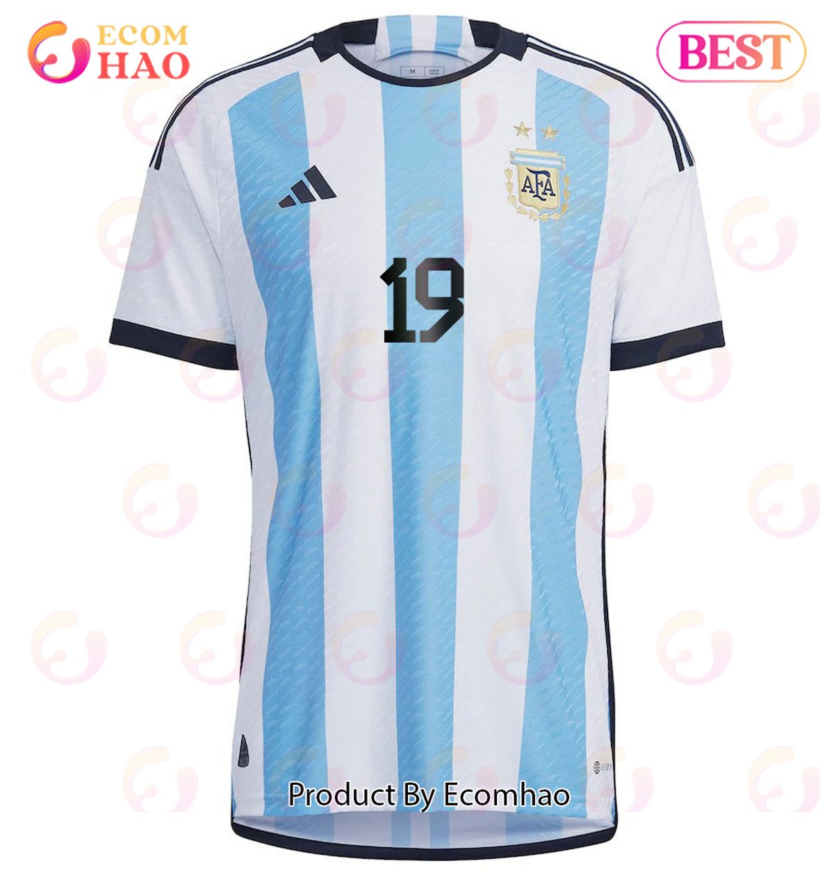 Argentina National Team 2022 23 Joaquin Correa #19 Home Men Jersey BlueWhite