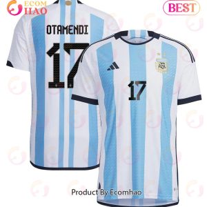 Argentina National Team 2022 23 Nicolas Otamendi #17 Home Men Jersey BlueWhite