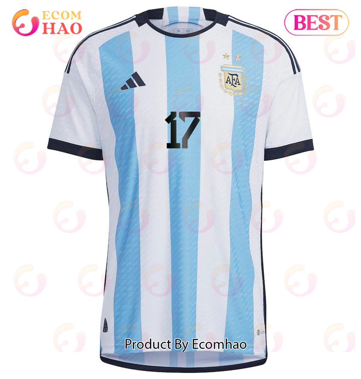 Argentina National Team 2022 23 Nicolas Otamendi #17 Home Men Jersey BlueWhite