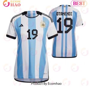 Argentina National Team 2022 23 Nicolas Otamendi #19 Home Women Jersey