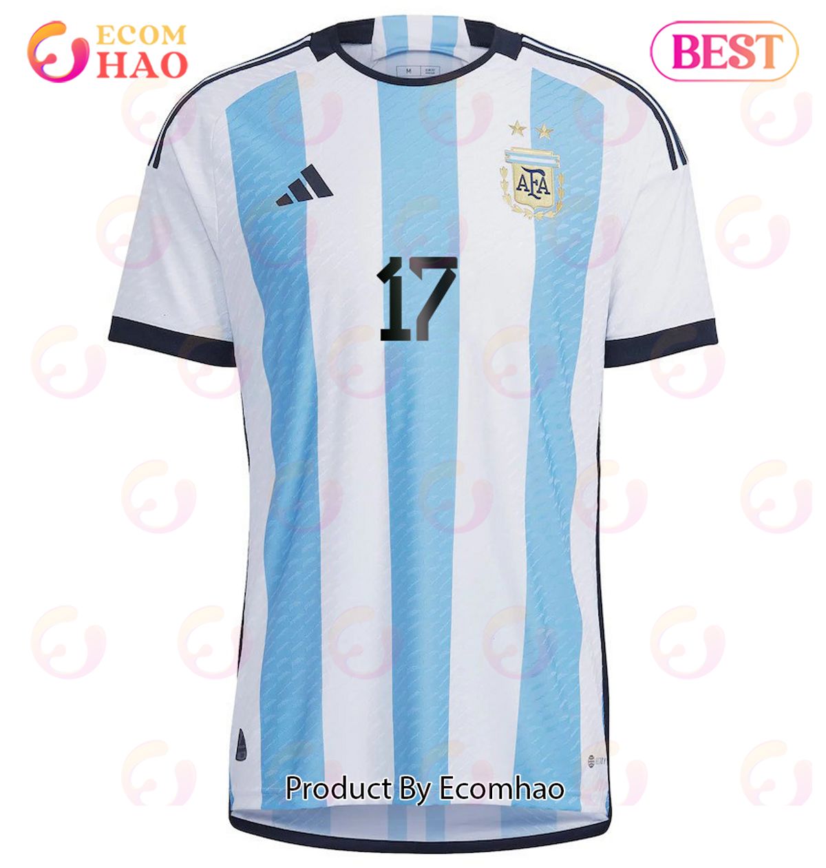 Argentina National Team 2022 23 Qatar World Cup Alejandro Gomez #17 White Home Men Jersey New