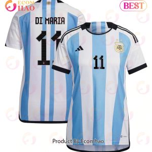 Argentina National Team 2022 23 Qatar World Cup Angel Di Maria #11 Home Women Jersey