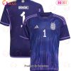 Argentina National Team 2022 23 Qatar World Cup Franco Armani #1 White Home Men Jersey New