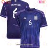 Argentina National Team 2022 23 Qatar World Cup German Pezzella #6 Home Women Jersey