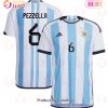 Argentina National Team 2022 23 Qatar World Cup German Pezzella #6 Home Women Jersey