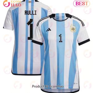 Argentina National Team 2022 23 Qatar World Cup Geronimo Rulli #1 Home Women Jersey Argentina National Team 2022 23 Qatar World Cup Geronimo Rulli #1 Home Women Jersey