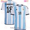 Argentina National Team 2022 23 Qatar World Cup Guido Rodriguez #18 Home Women Jersey Argentina National Team 2022 23 Qatar World Cup Guido Rodriguez #18 Home Women Jersey