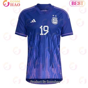 Argentina National Team 2022 23 Qatar World Cup Joaquin Correa #19 Away Men Jersey Argentina National Team 2022 23 Qatar World Cup Joaquin Correa #19 Away Men Jersey