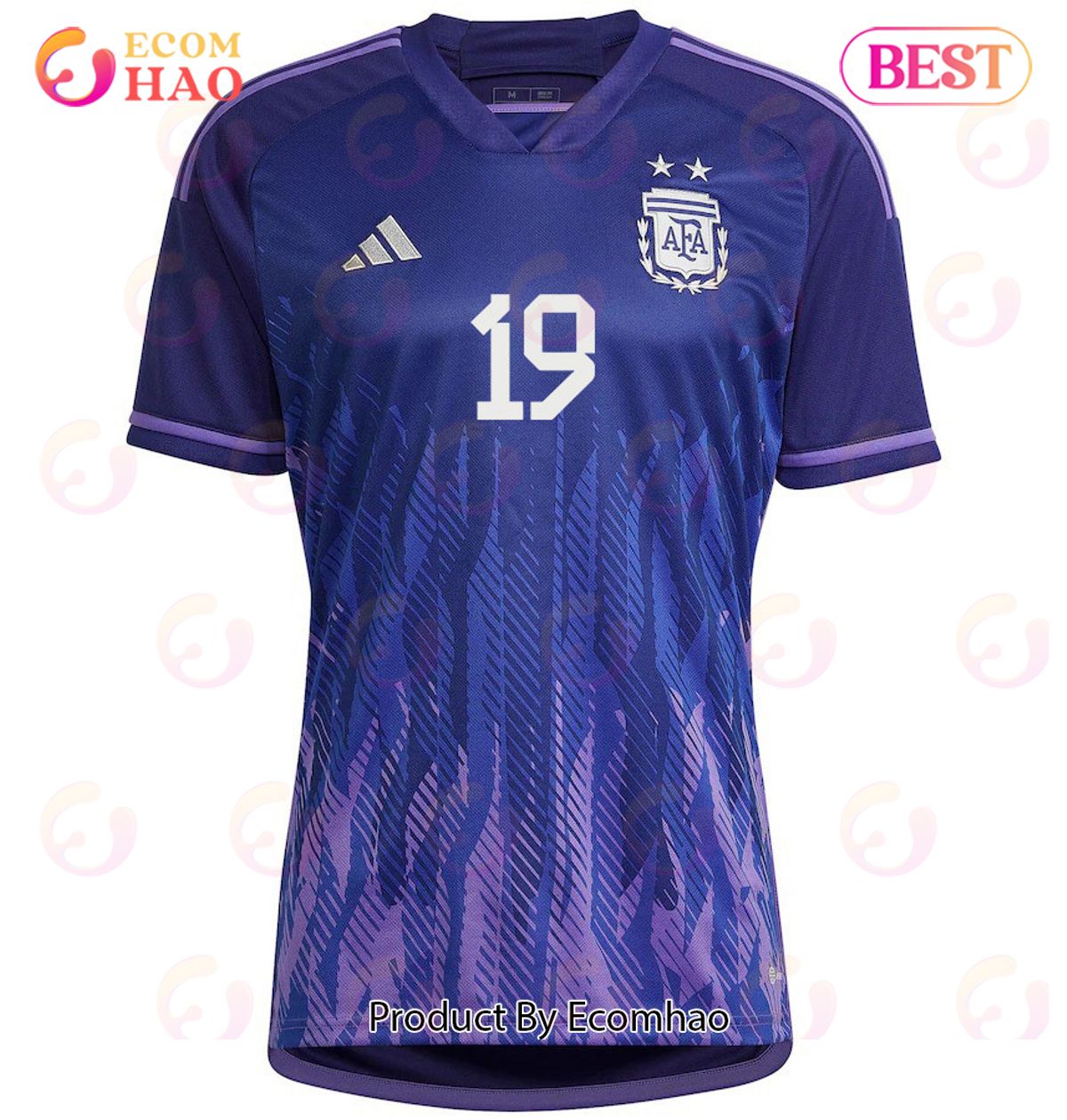 Argentina National Team 2022 23 Qatar World Cup Joaquin Correa #19 Away Women Jersey