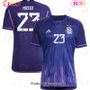 Argentina National Team 2022 23 Qatar World Cup Juan Musso #23 Away Youth Jersey Dark Blue, Light Purple Argentina National Team 2022 23 Qatar World Cup Juan Musso #23 Away Youth Jersey Dark Blue, Light Purple