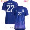 Argentina National Team 2022 23 Qatar World Cup Lautaro Martinez #22 Away Women Jersey Argentina National Team 2022 23 Qatar World Cup Lautaro Martinez #22 Away Women Jersey