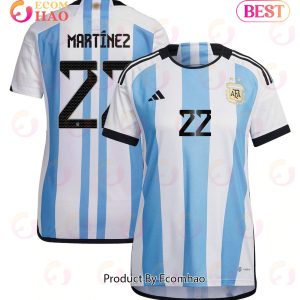 Argentina National Team 2022 23 Qatar World Cup Lautaro Martinez #22 Home Women Jersey