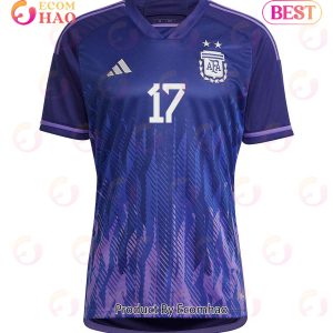 Argentina National Team 2022 23 Qatar World Cup Nicolas Otamendi #17 Away Women Jersey