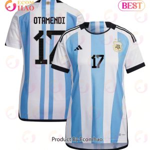Argentina National Team 2022 23 Qatar World Cup Nicolas Otamendi #17 Home Women Jersey