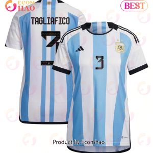 Argentina National Team 2022 23 Qatar World Cup Nicolas Tagliafico #3 Home Women Jersey