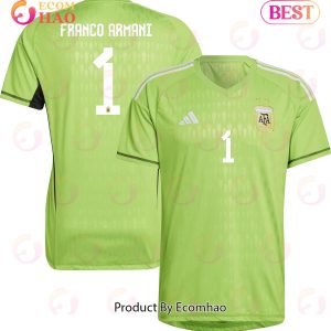 Argentina National Team 202223 Franco Armani #1 Goalkeeper Men Jersey