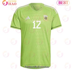 Argentina National Team 202223 Geronimo Rulli #12 Goalkeeper Men Jersey