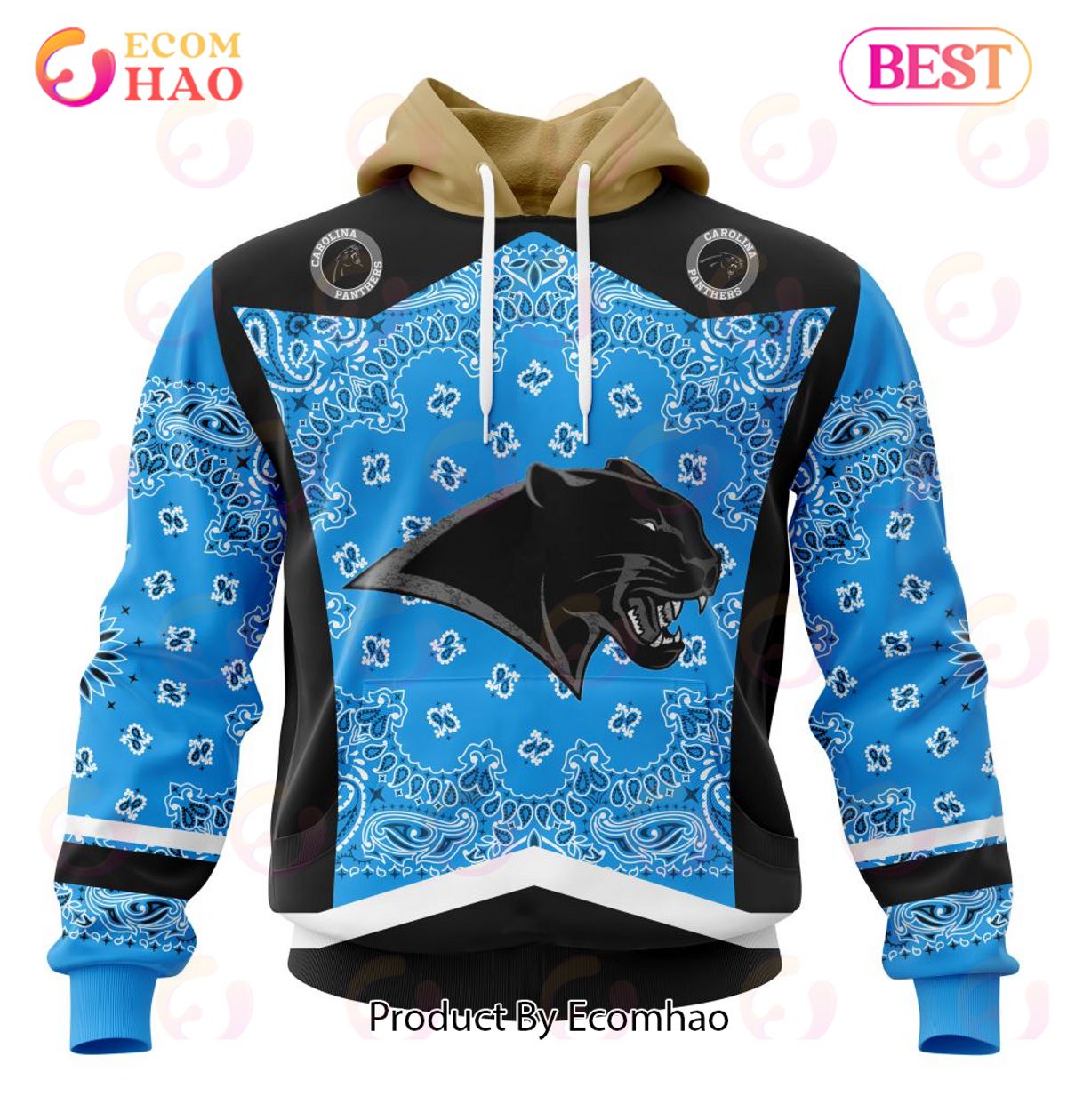 NFL Carolina Panthers Specialized Unisex Kits In Classic Style 3D Hoodie
