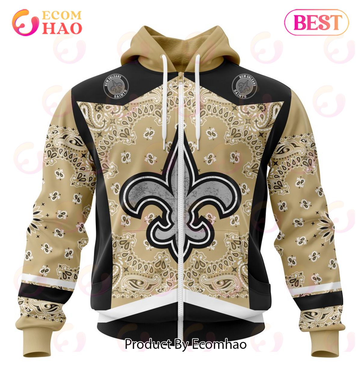 NFL New Orleans Saints Specialized Unisex Kits In Classic Style 3D Hoodie