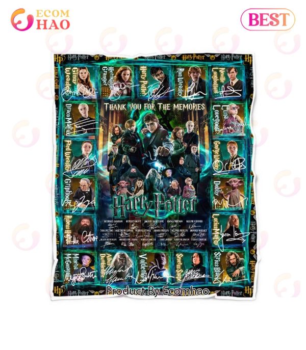 Thank You For The Memories Harry Potter Quilt, Fleece Blanket, Sherpa Fleece Blanket