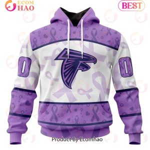 NFL Atlanta Falcons Special Lavender Fight Cancer 3D Hoodie
