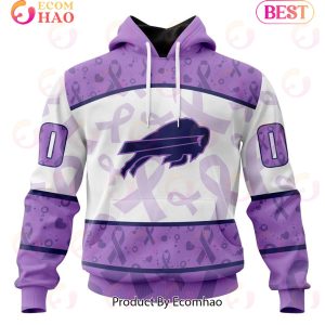 NFL Buffalo Bills Special Lavender Fight Cancer 3D Hoodie