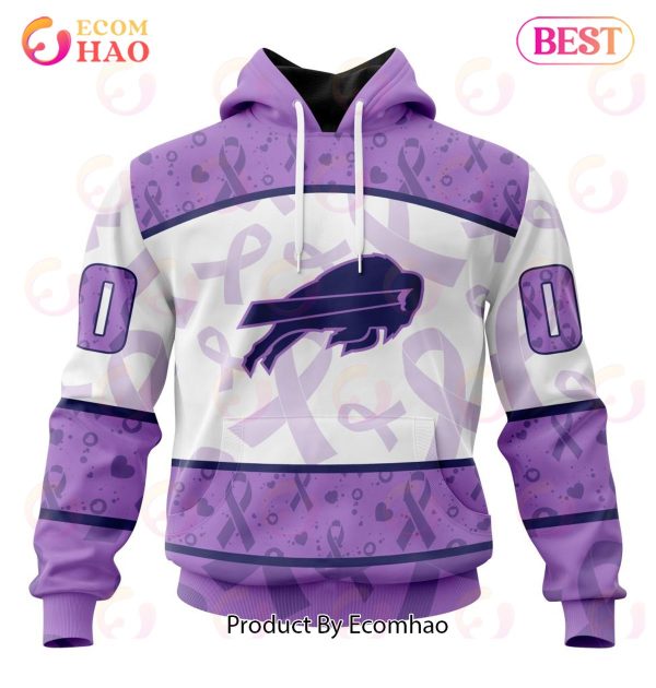 NFL Buffalo Bills Special Lavender Fight Cancer 3D Hoodie
