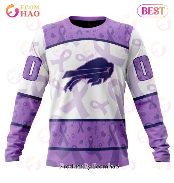NFL Buffalo Bills Special Lavender Fight Cancer 3D Hoodie