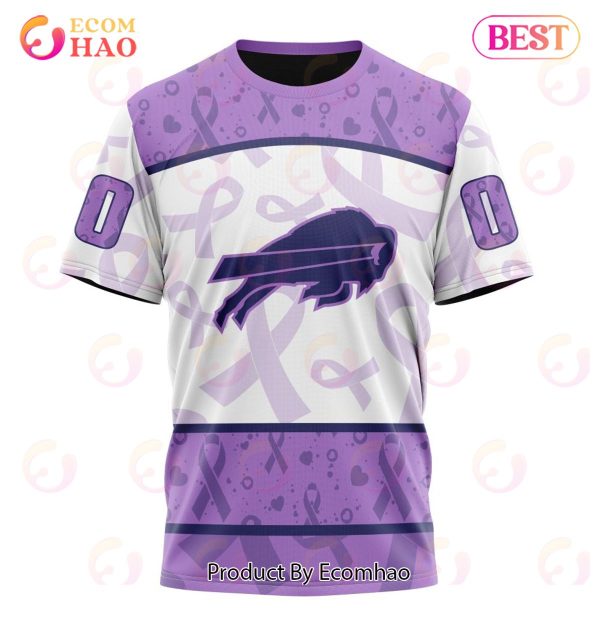 NFL Buffalo Bills Special Lavender Fight Cancer 3D Hoodie