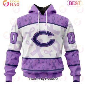 NFL Chicago Bears Special Lavender Fight Cancer 3D Hoodie