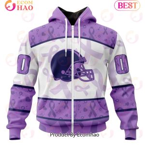 NFL Cleveland Browns Special Lavender Fight Cancer 3D Hoodie