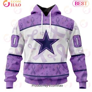 NFL Dallas Cowboys Special Lavender Fight Cancer 3D Hoodie