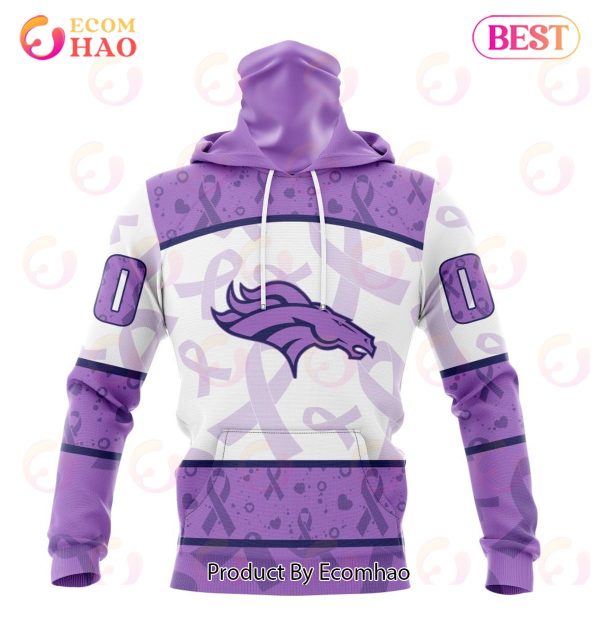 NFL Denver Broncos Special Lavender Fight Cancer 3D Hoodie