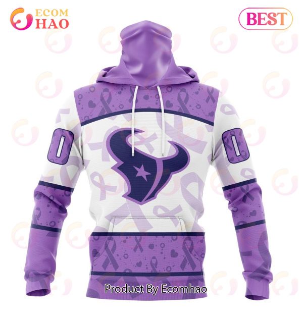 NFL Houston Texans Special Lavender Fight Cancer 3D Hoodie