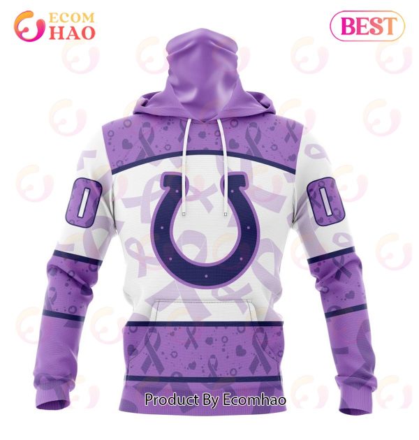 NFL Indianapolis Colts Special Lavender Fight Cancer 3D Hoodie