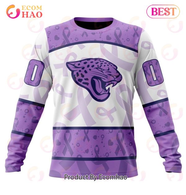 NFL Jacksonville Jaguars Special Lavender Fight Cancer 3D Hoodie