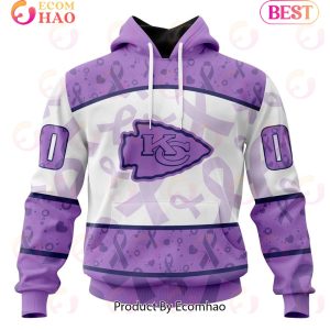 NFL Kansas City Chiefs Special Lavender Fight Cancer 3D Hoodie