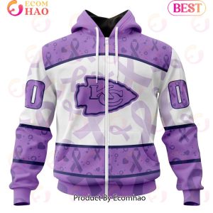 NFL Kansas City Chiefs Special Lavender Fight Cancer 3D Hoodie