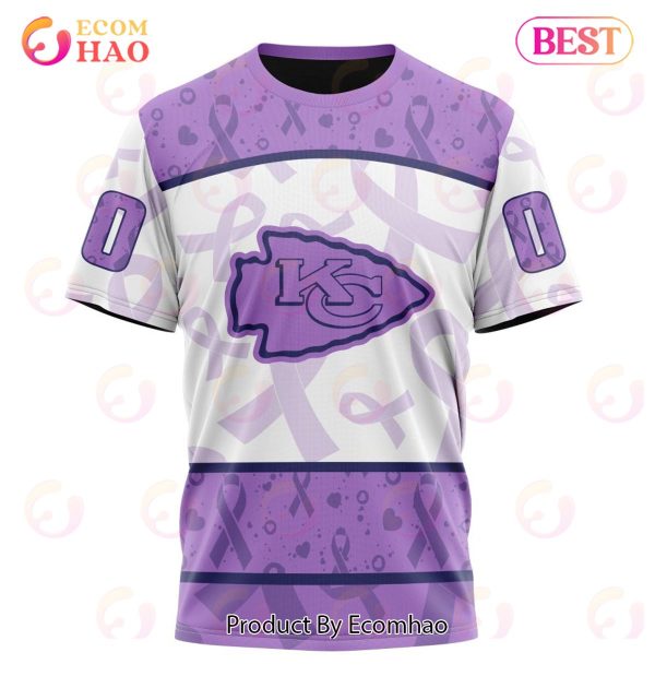 NFL Kansas City Chiefs Special Lavender Fight Cancer 3D Hoodie