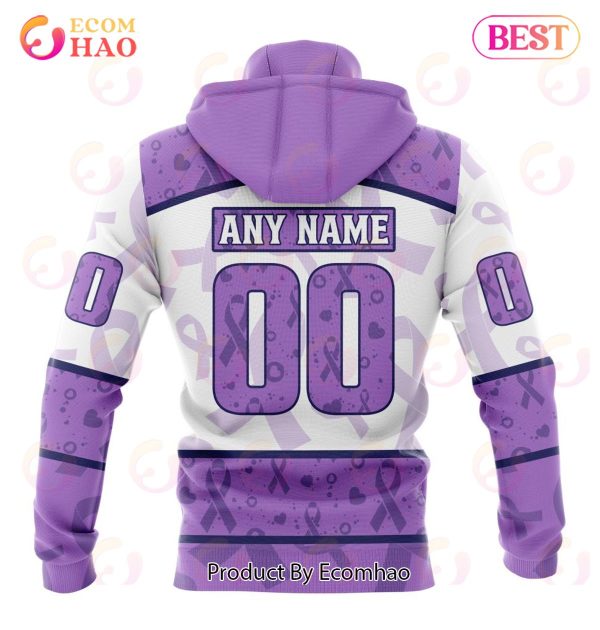NFL New York Giants Special Lavender Fight Cancer 3D Hoodie