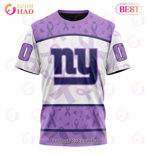 NFL New York Giants Special Lavender Fight Cancer 3D Hoodie