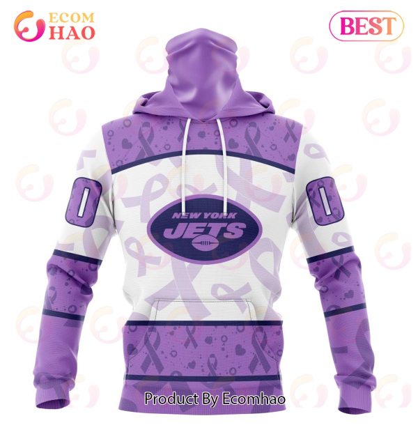 NFL New York Jets Special Lavender Fight Cancer 3D Hoodie