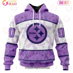 NFL Pittsburgh Steelers Special Lavender Fight Cancer 3D Hoodie