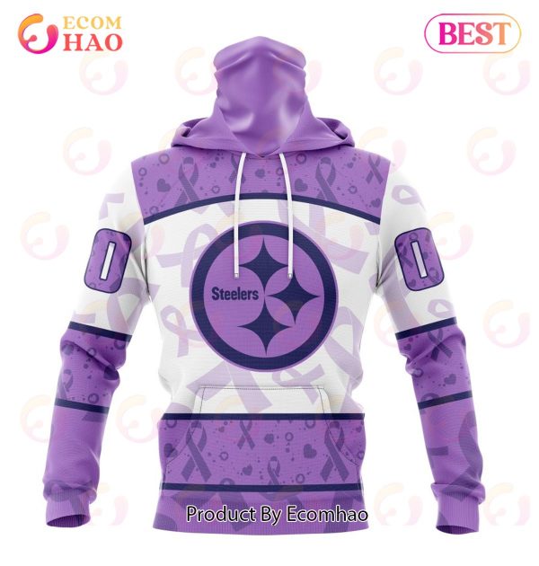 NFL Pittsburgh Steelers Special Lavender Fight Cancer 3D Hoodie