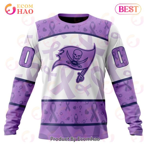 NFL Tampa Bay Buccaneers Special Lavender Fight Cancer 3D Hoodie