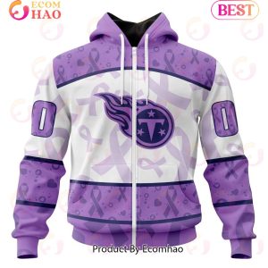 NFL Tennessee Titans Special Lavender Fight Cancer 3D Hoodie