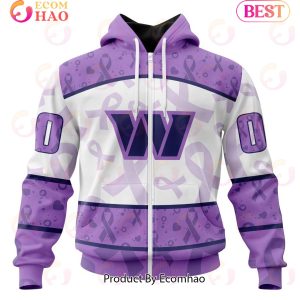 NFL Washington Commanders Special Lavender Fight Cancer 3D Hoodie