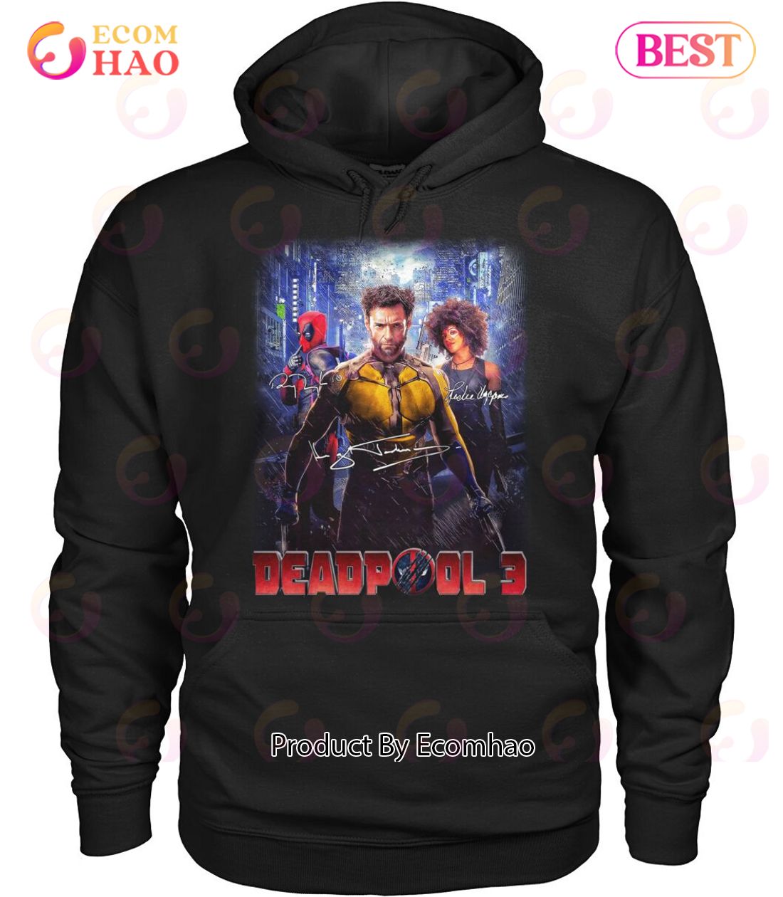 Deadpool 3 Characters Signature T-Shirt