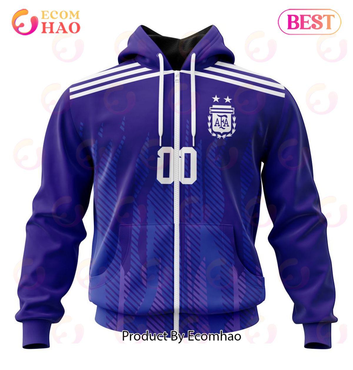 Argentina World Cup 2022 Away Kits 3D Hoodie